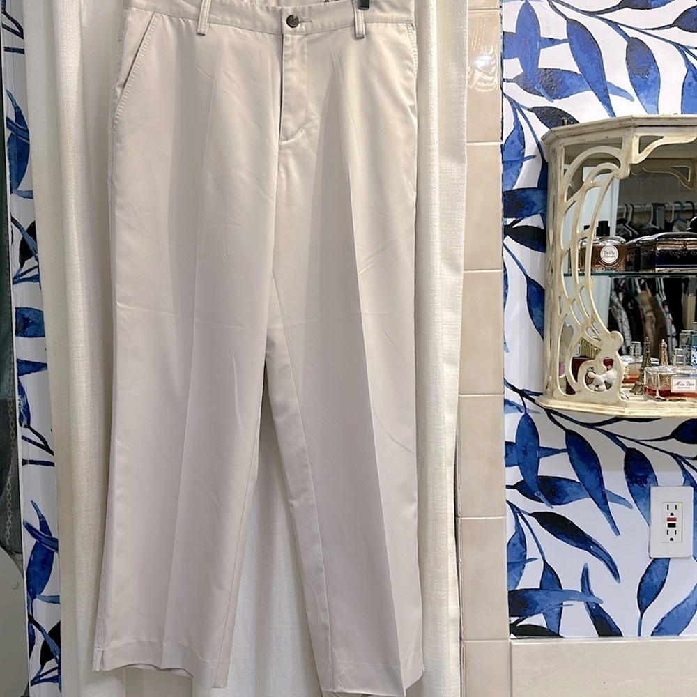 Men’s Adidas 32 X 32 Climalite Color Beige Straight Leg Pants